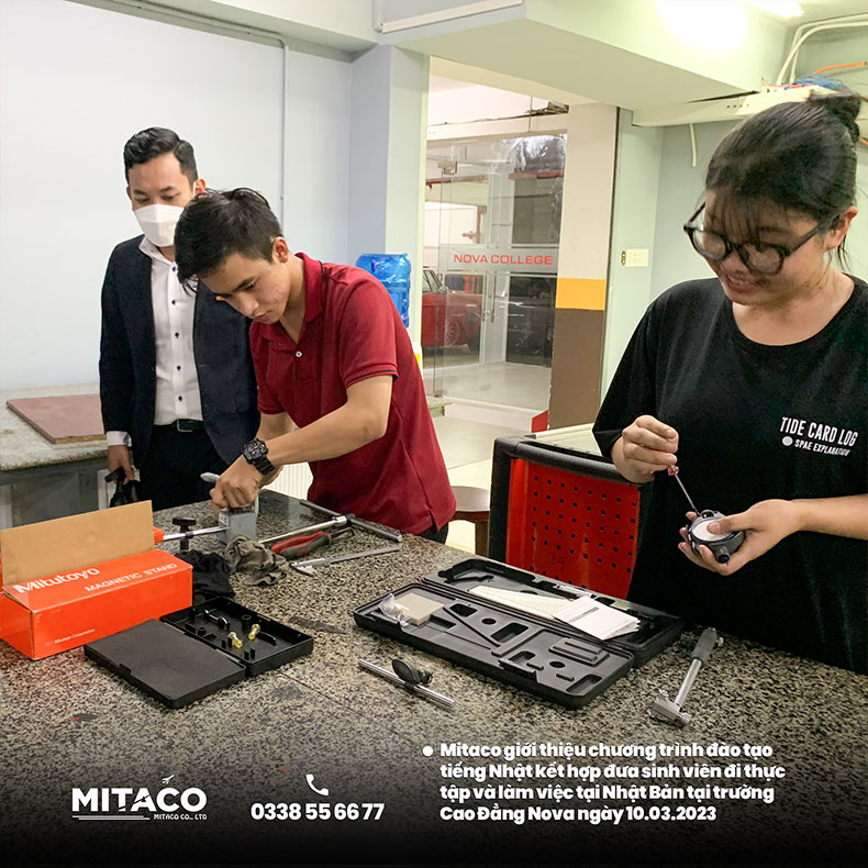 Mitaco giới thiệu chương trình đào tạo tiếng Nhật kết hợp đưa sinh viên đi thực tập và làm việc tại Nhật Bản tại trường Cao Đẳng Nova