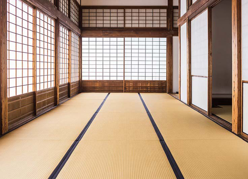 Hình ảnh chiếu cói tatami Nhật Bản trong ngôi nhà Việt