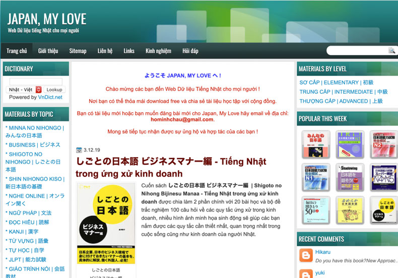 Các website học tiếng Nhật miễn phí và chất lượng đáng tham khảo