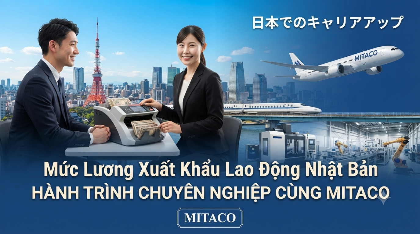 Mức lương xuất khẩu lao động Nhật Bản MITACO